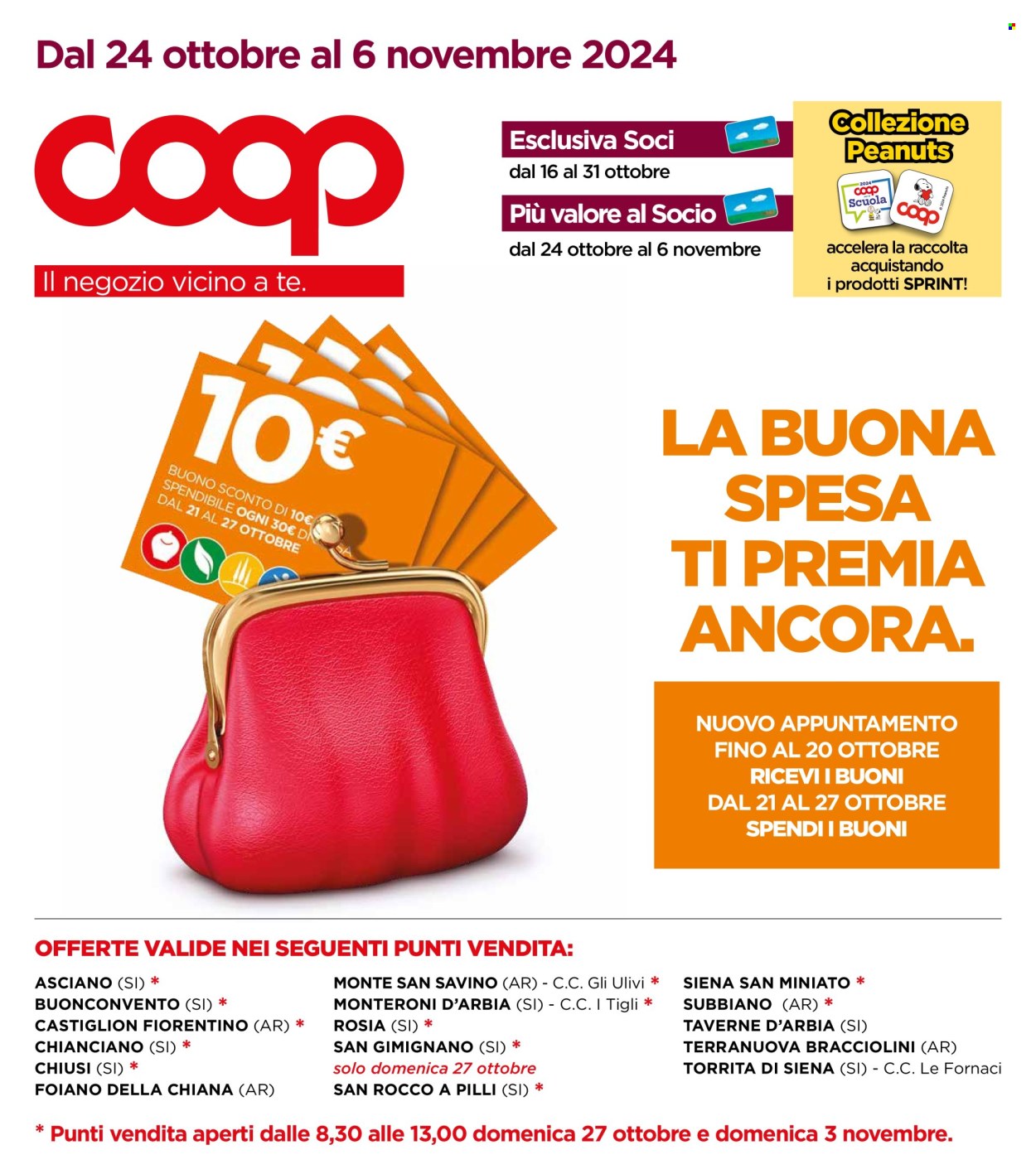 Leták Coop - 23.10.2024 - 5.11.2024. Strana 1