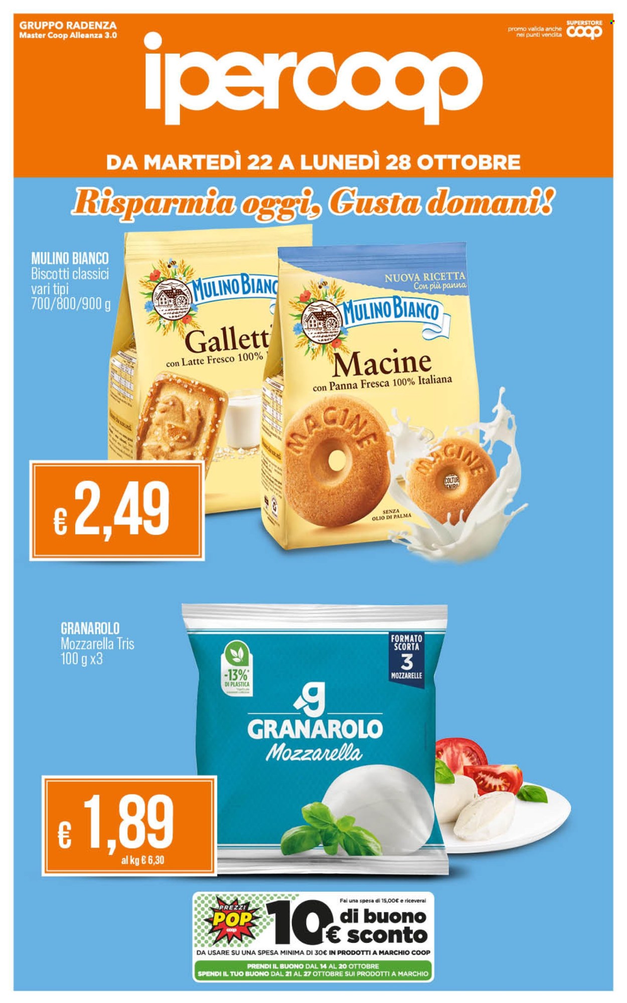 Volantino Coop - 22/10/2024 - 28/10/2024. Pagina 1
