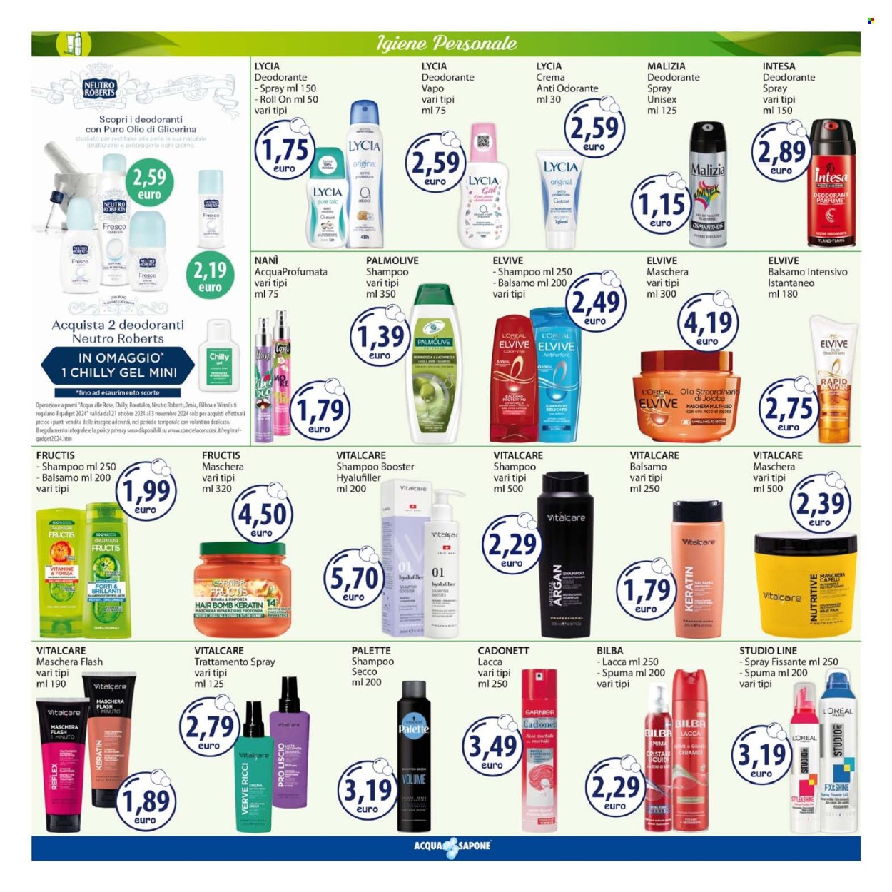 Leták Acqua & Sapone - 21.10.2024 - 3.11.2024. Strana 7