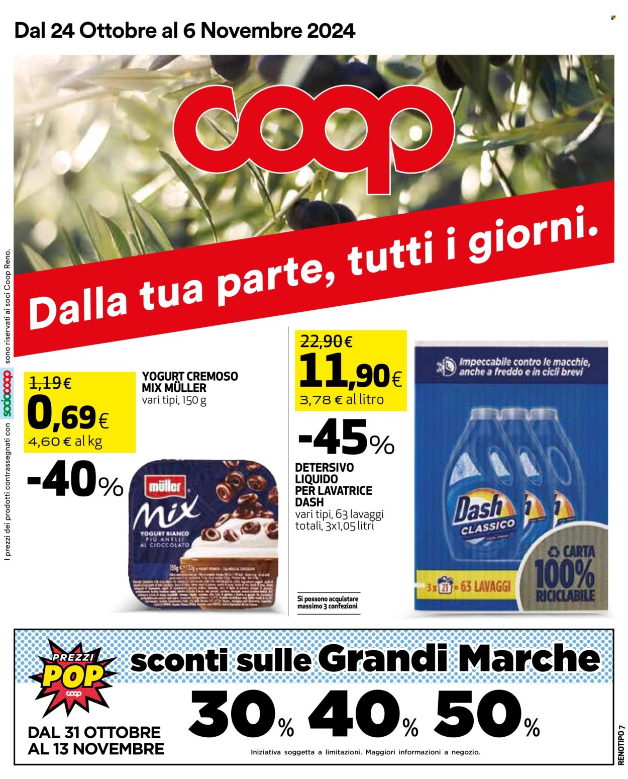 Volantino Coop - 24/10/2024 - 6/11/2024. Pagina 1