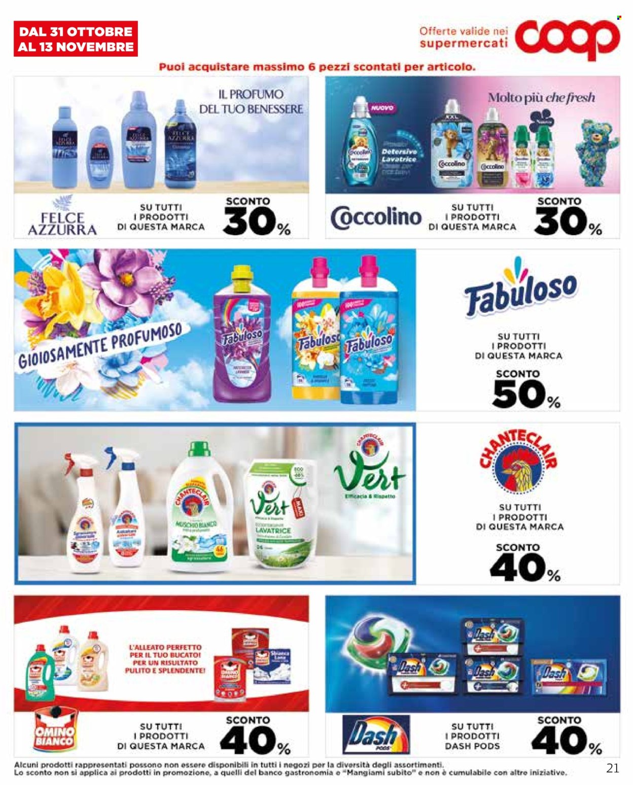 Volantino Coop - 24/10/2024 - 6/11/2024. Pagina 21