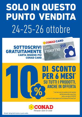 Volantino Conad - 24/10/2024 - 26/10/2024.
