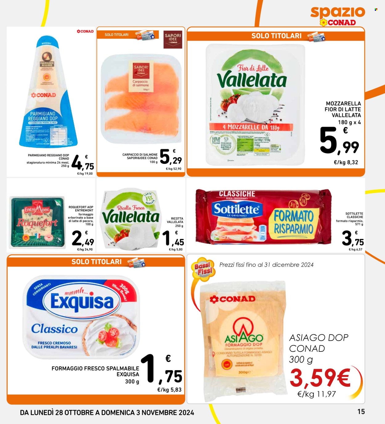 Volantino Spazio Conad - 28/10/2024 - 3/11/2024. Pagina 15