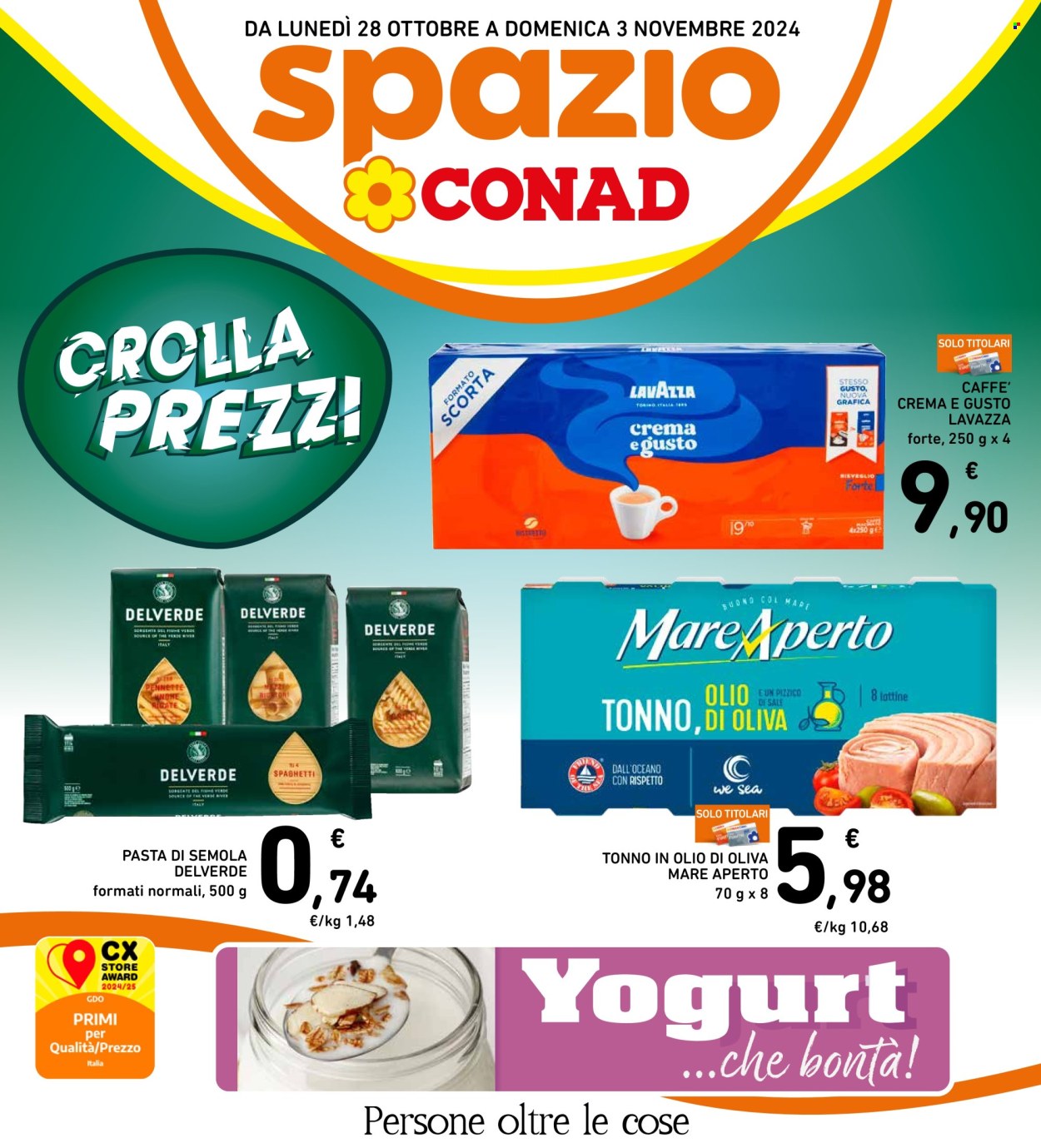 Volantino Spazio Conad - 28/10/2024 - 3/11/2024. Pagina 1