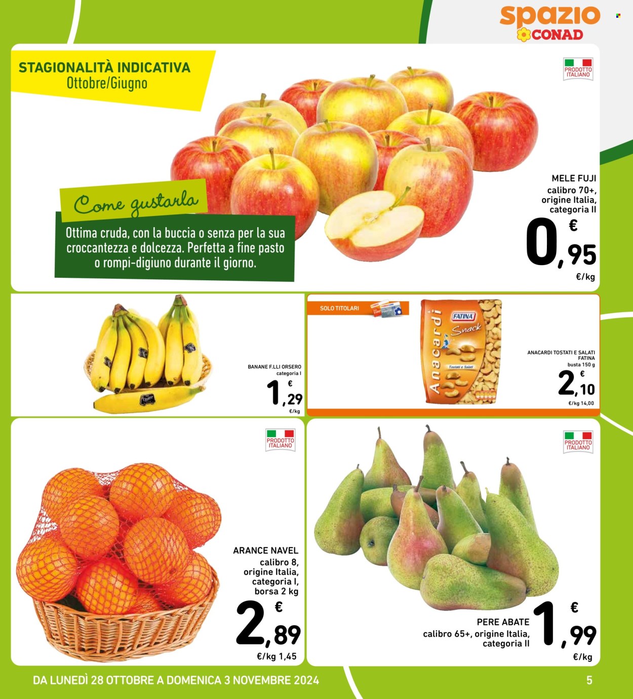 Volantino Spazio Conad - 28/10/2024 - 3/11/2024. Pagina 5