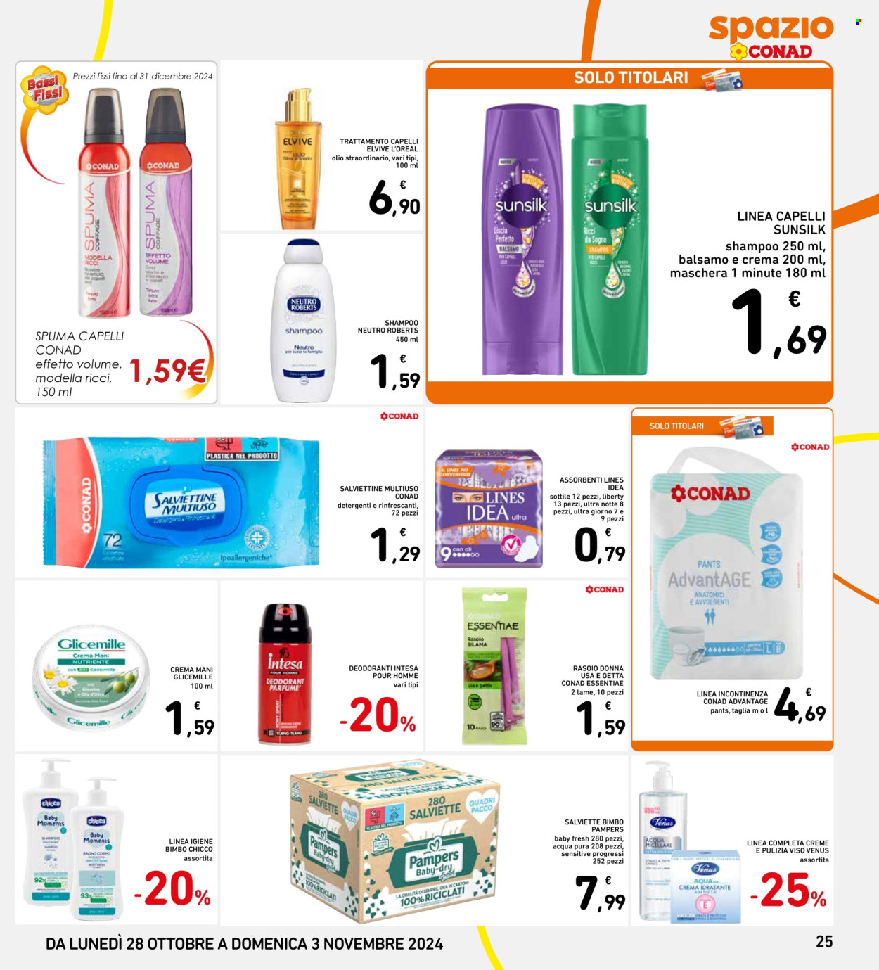 Volantino Spazio Conad - 28/10/2024 - 3/11/2024. Pagina 25
