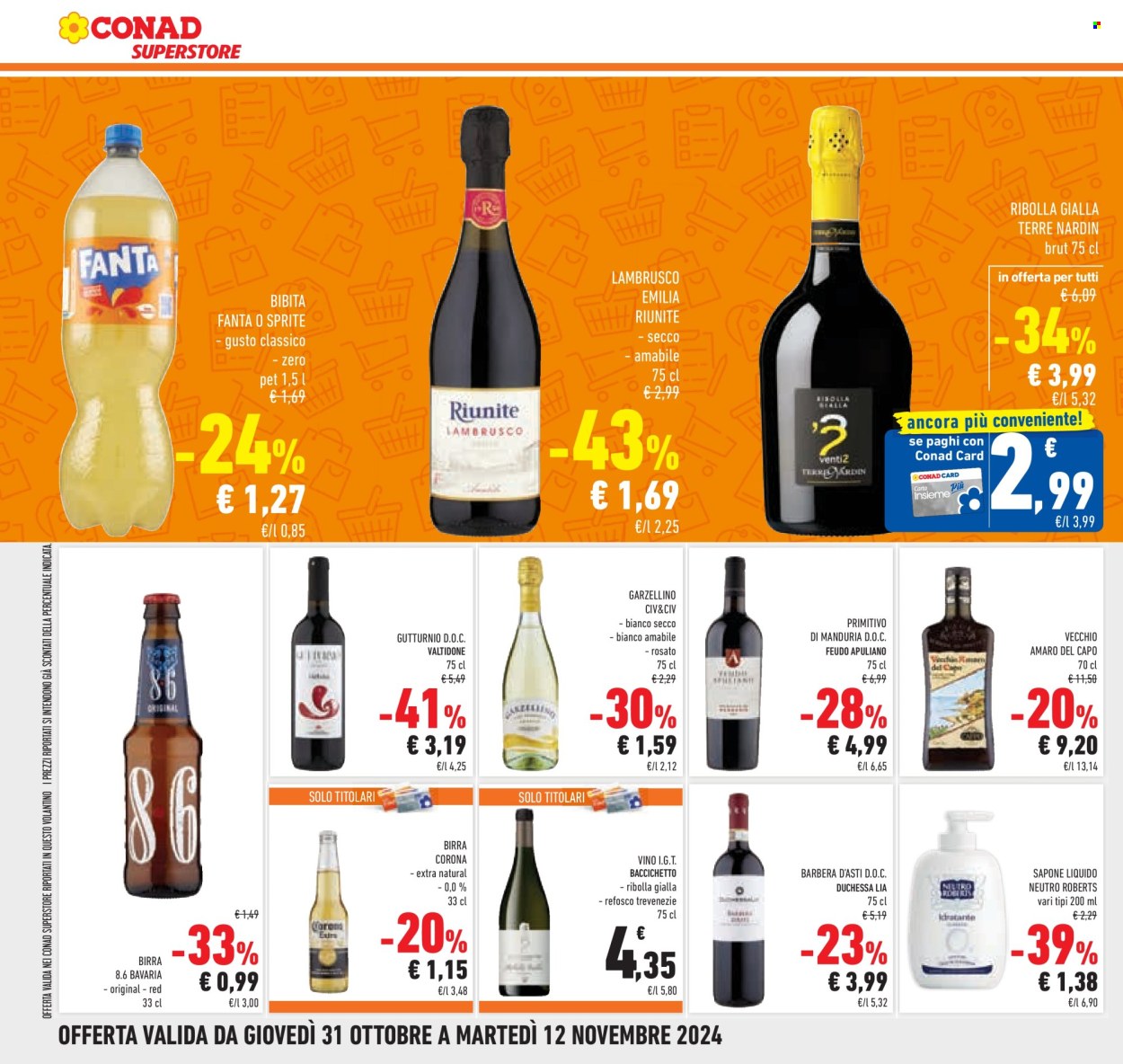 Volantino Conad Superstore - 31/10/2024 - 12/11/2024. Pagina 14