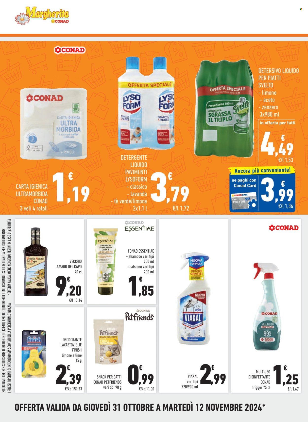 Volantino Margherita Conad - 31/10/2024 - 12/11/2024. Pagina 12