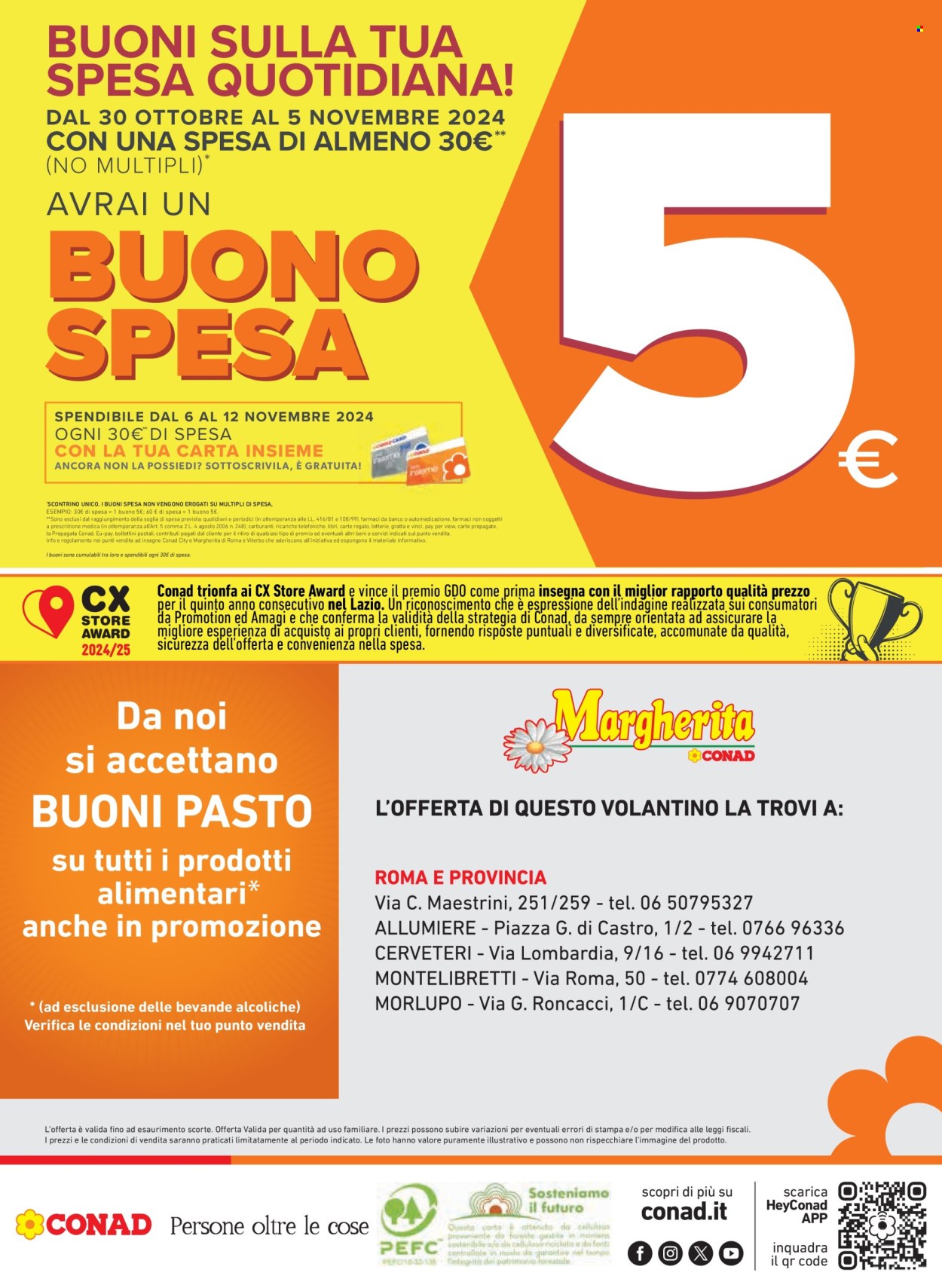 Volantino Margherita Conad - 30/10/2024 - 12/11/2024. Pagina 16