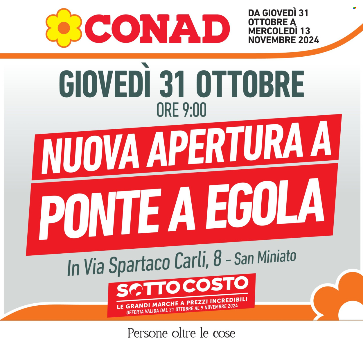 Volantino Conad - 31/10/2024 - 13/11/2024. Pagina 1