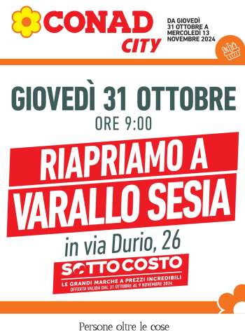 Volantino Conad City - 31/10/2024 - 13/11/2024.