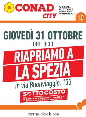 Volantino Conad City - 31/10/2024 - 13/11/2024.