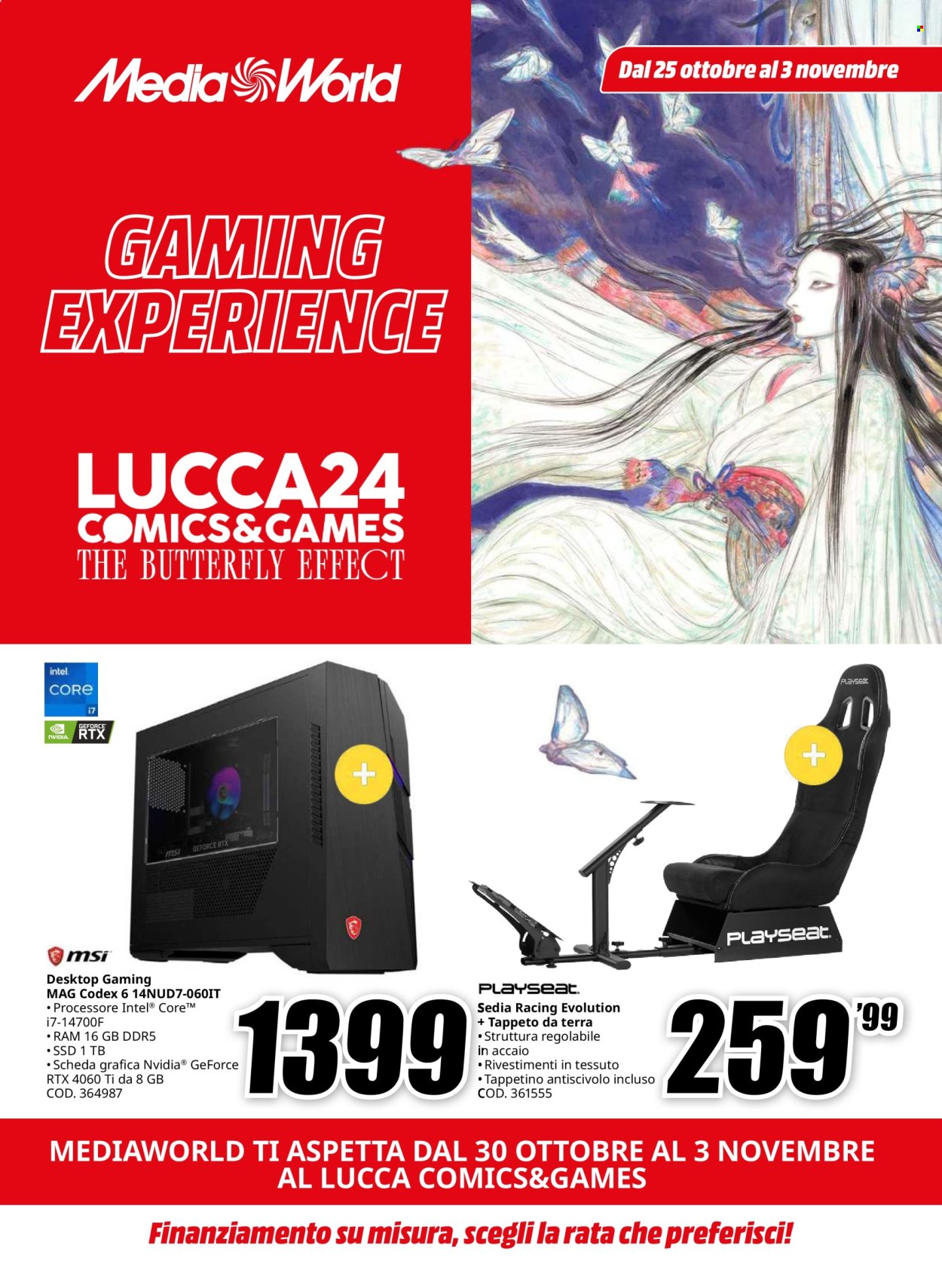 Volantino MediaWorld - 25/10/2024 - 3/11/2024. Pagina 1
