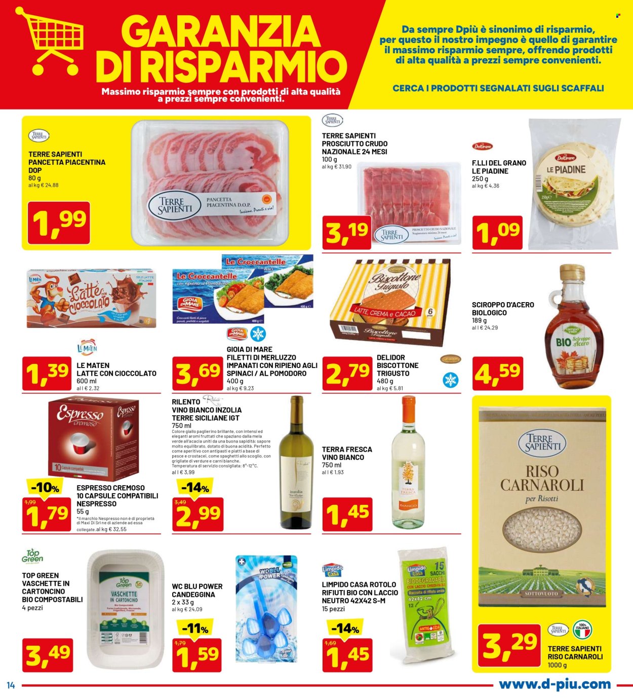 Volantino Dpiù - 28/10/2024 - 6/11/2024. Pagina 14