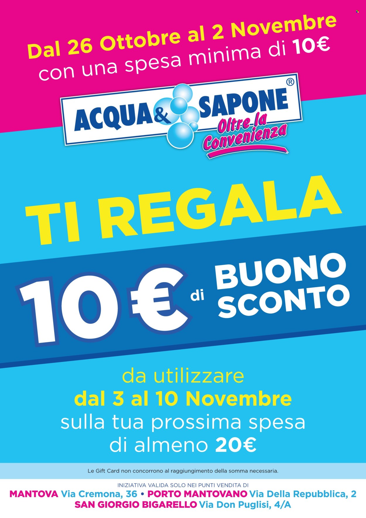 Volantino Acqua & Sapone - 26/10/2024 - 2/11/2024. Pagina 1