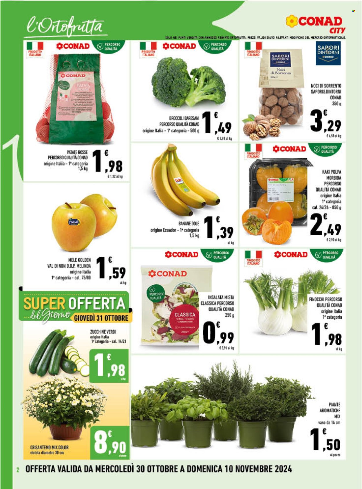 Volantino Conad - 30/10/2024 - 10/11/2024. Pagina 2