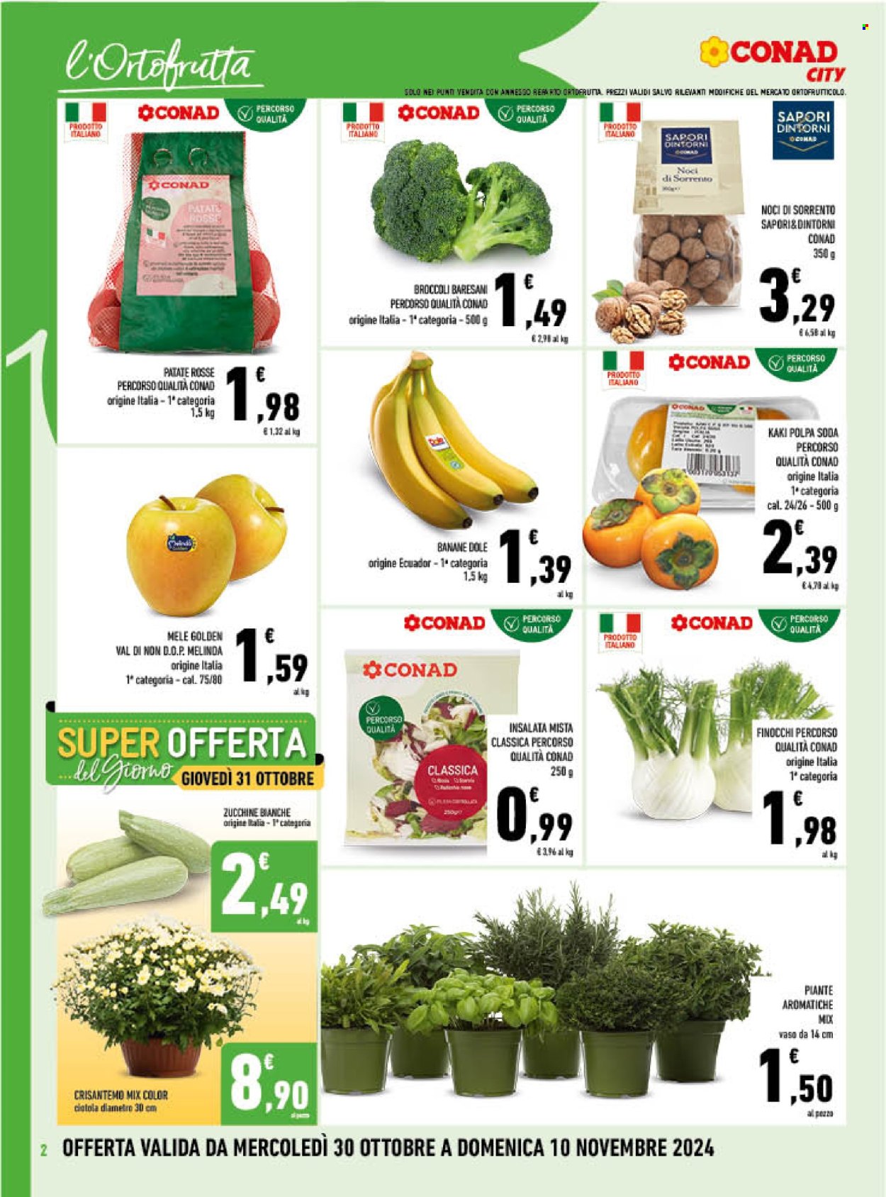 Volantino Conad City - 30/10/2024 - 10/11/2024. Pagina 2