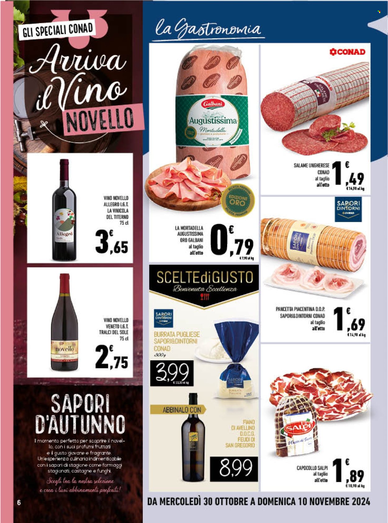 Leták Conad - 30.10.2024 - 10.11.2024. Strana 6