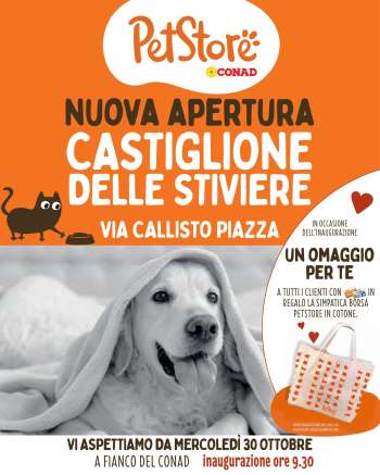 Volantino Pet Store Conad - 30/10/2024 - 12/11/2024.