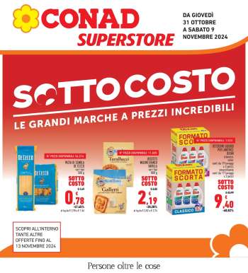 Volantino Conad Superstore - 31/10/2024 - 9/11/2024.