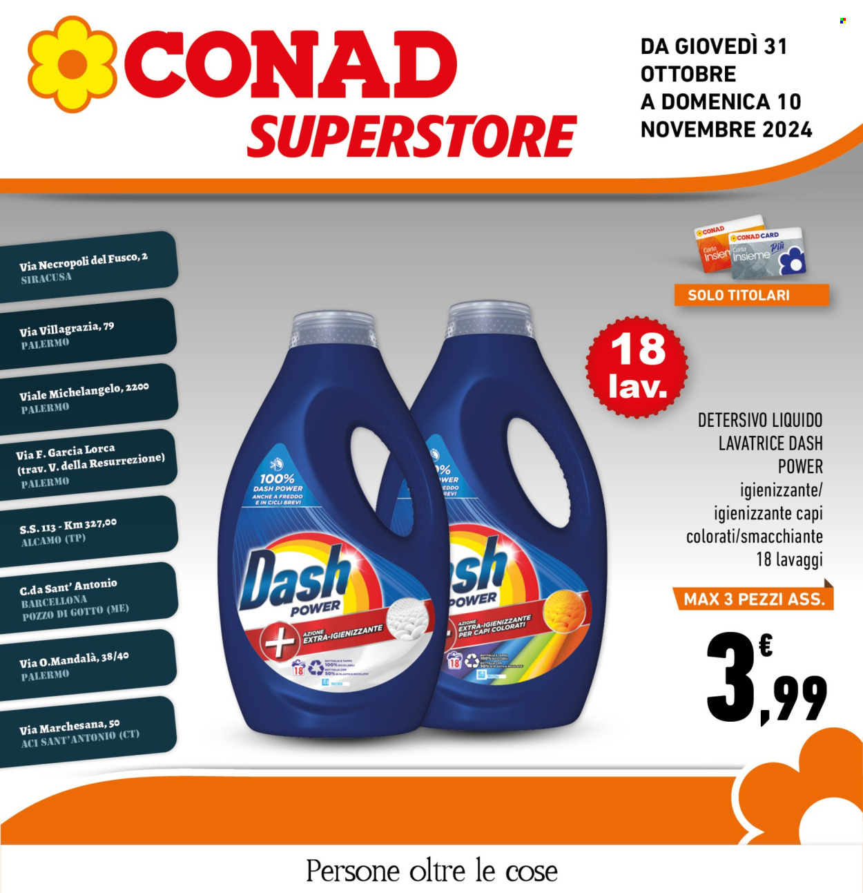 Volantino Conad Superstore - 31/10/2024 - 10/11/2024. Pagina 1