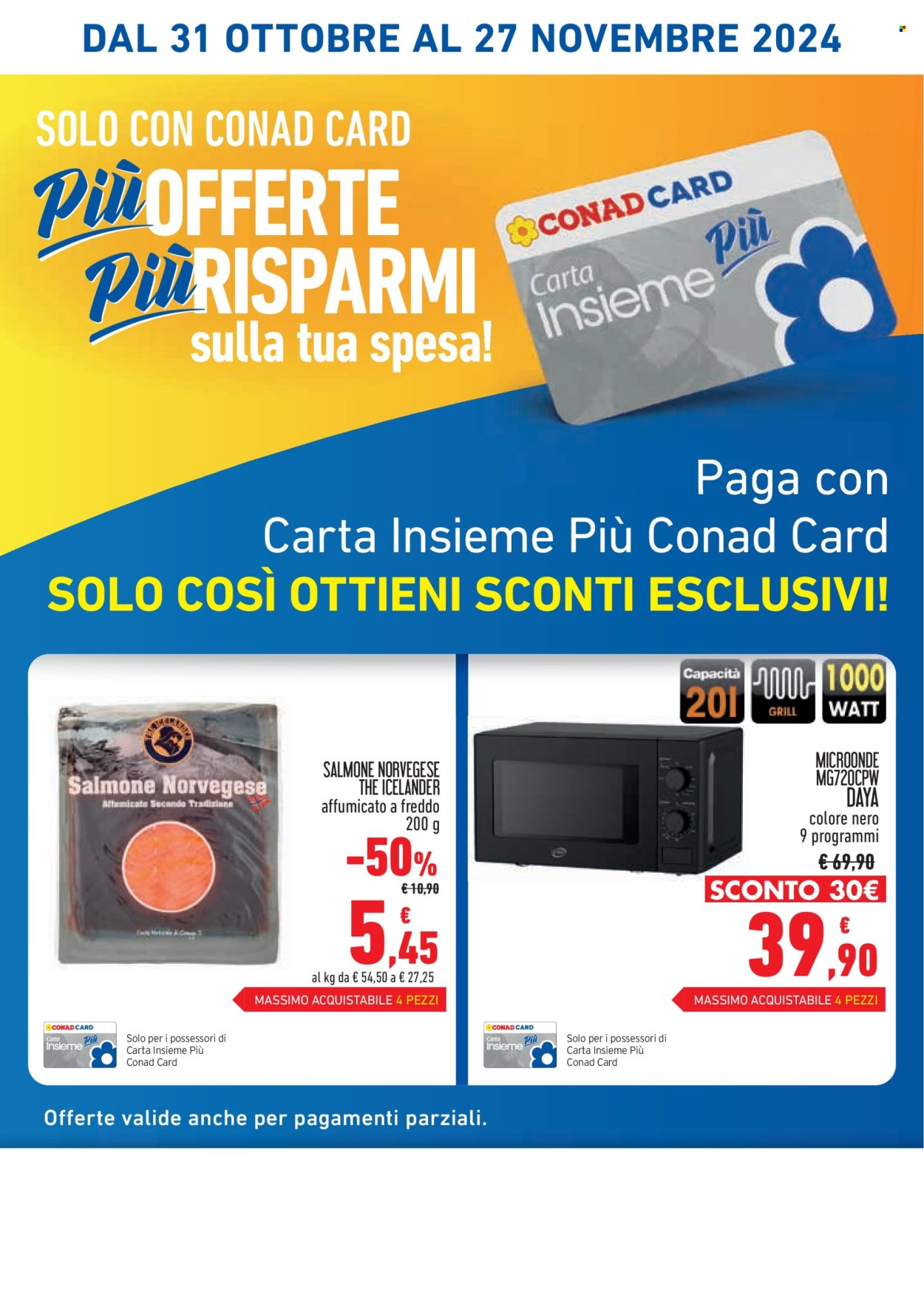 Volantino Conad - 31/10/2024 - 27/11/2024. Pagina 2