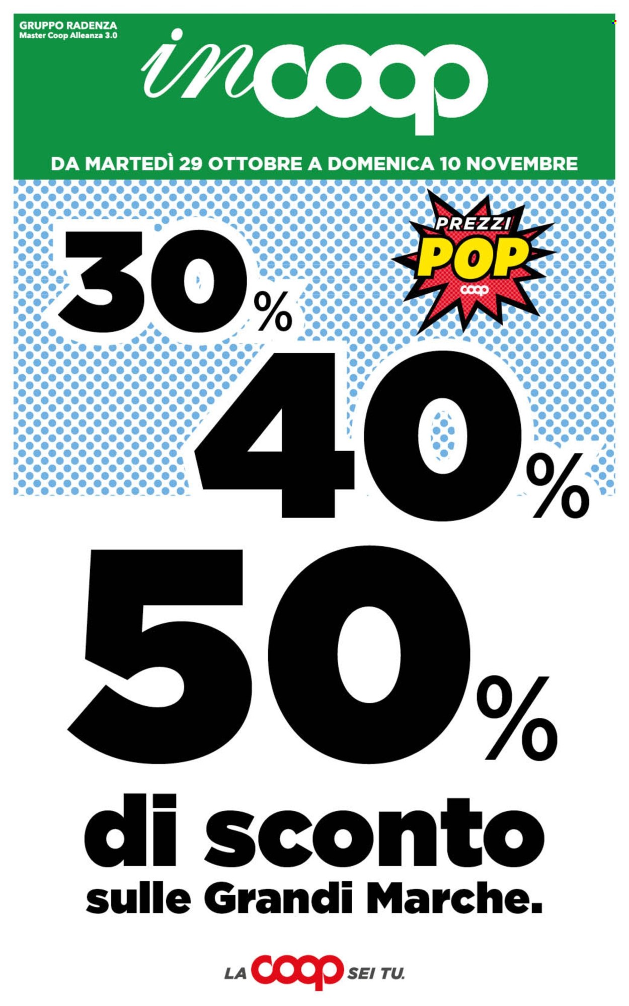 Volantino Coop - 29/10/2024 - 10/11/2024. Pagina 1