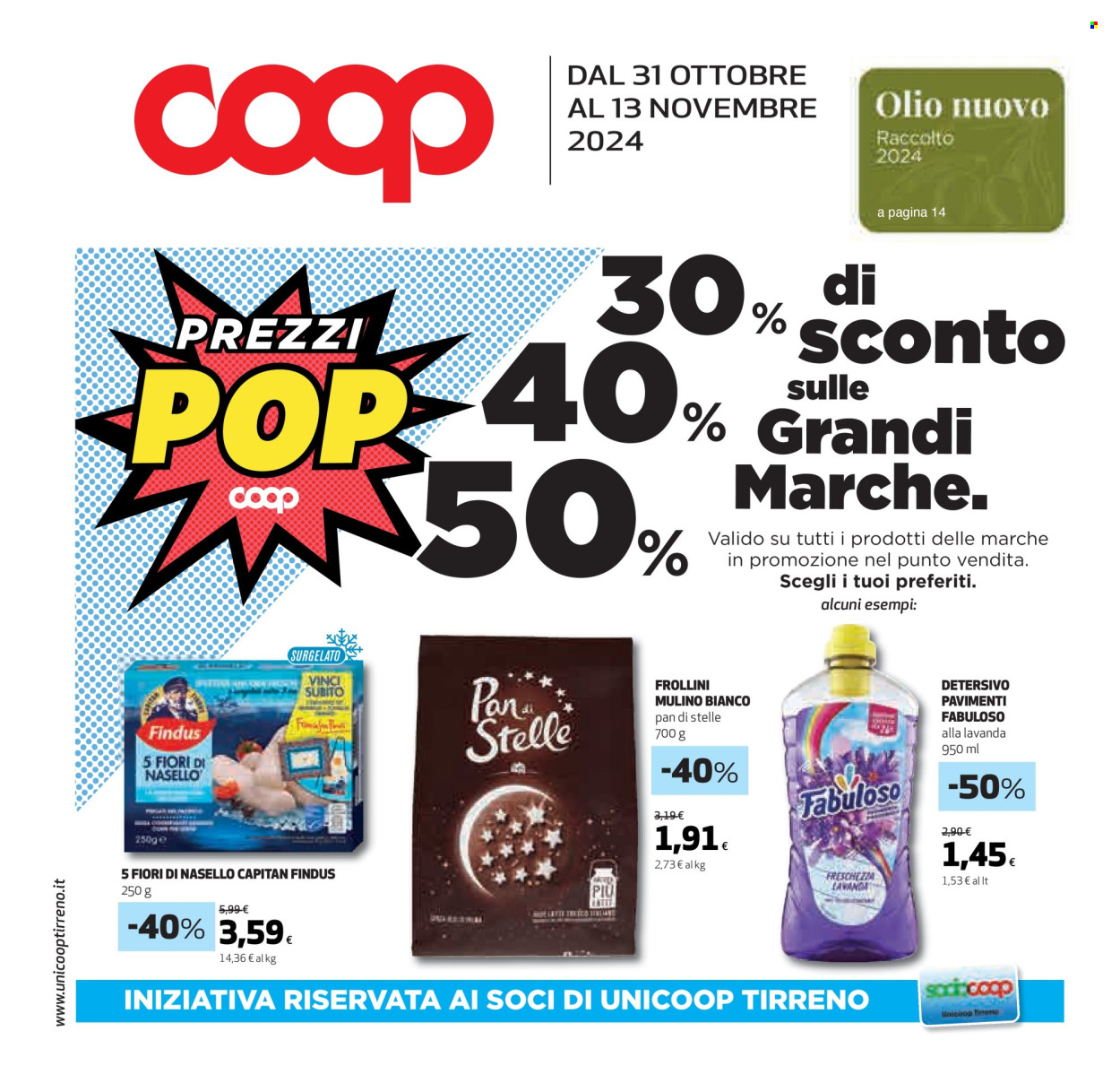 Leták Coop - 31.10.2024 - 13.11.2024. Strana 1