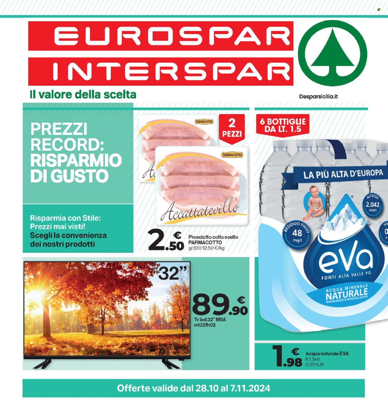 Leták Interspar - 28.10.2024 - 7.11.2024. Strana 1