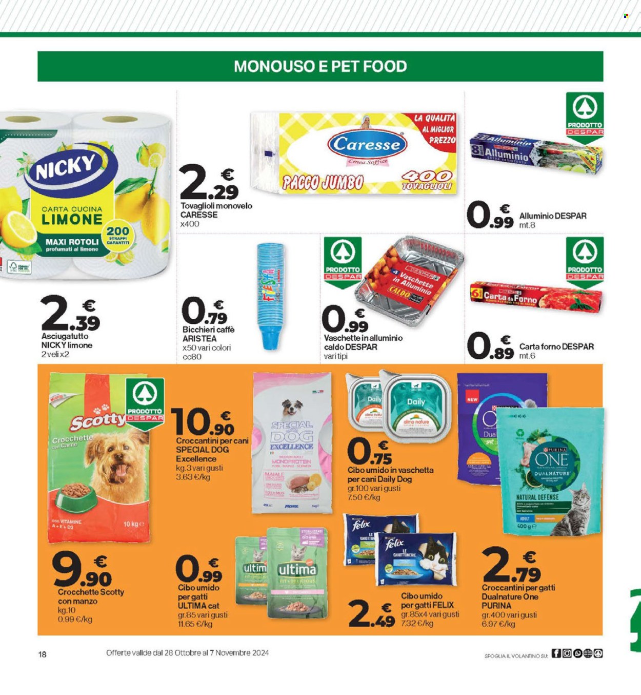 Volantino Eurospar - 28/10/2024 - 7/11/2024. Pagina 18