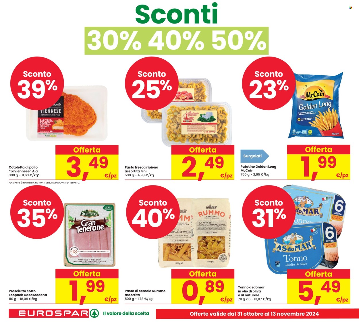 Volantino Eurospar - 31/10/2024 - 13/11/2024. Pagina 2