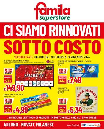 Volantino Famila - 31/10/2024 - 13/11/2024.