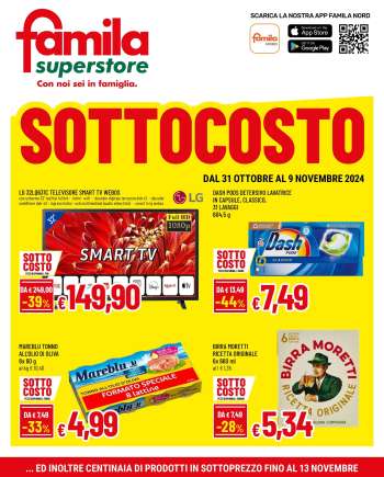 Volantino Famila - 31/10/2024 - 13/11/2024.