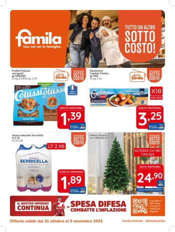 Volantino Famila - 31/10/2024 - 9/11/2024.