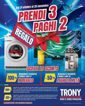 Volantino Trony - 31/10/2024 - 25/11/2024.