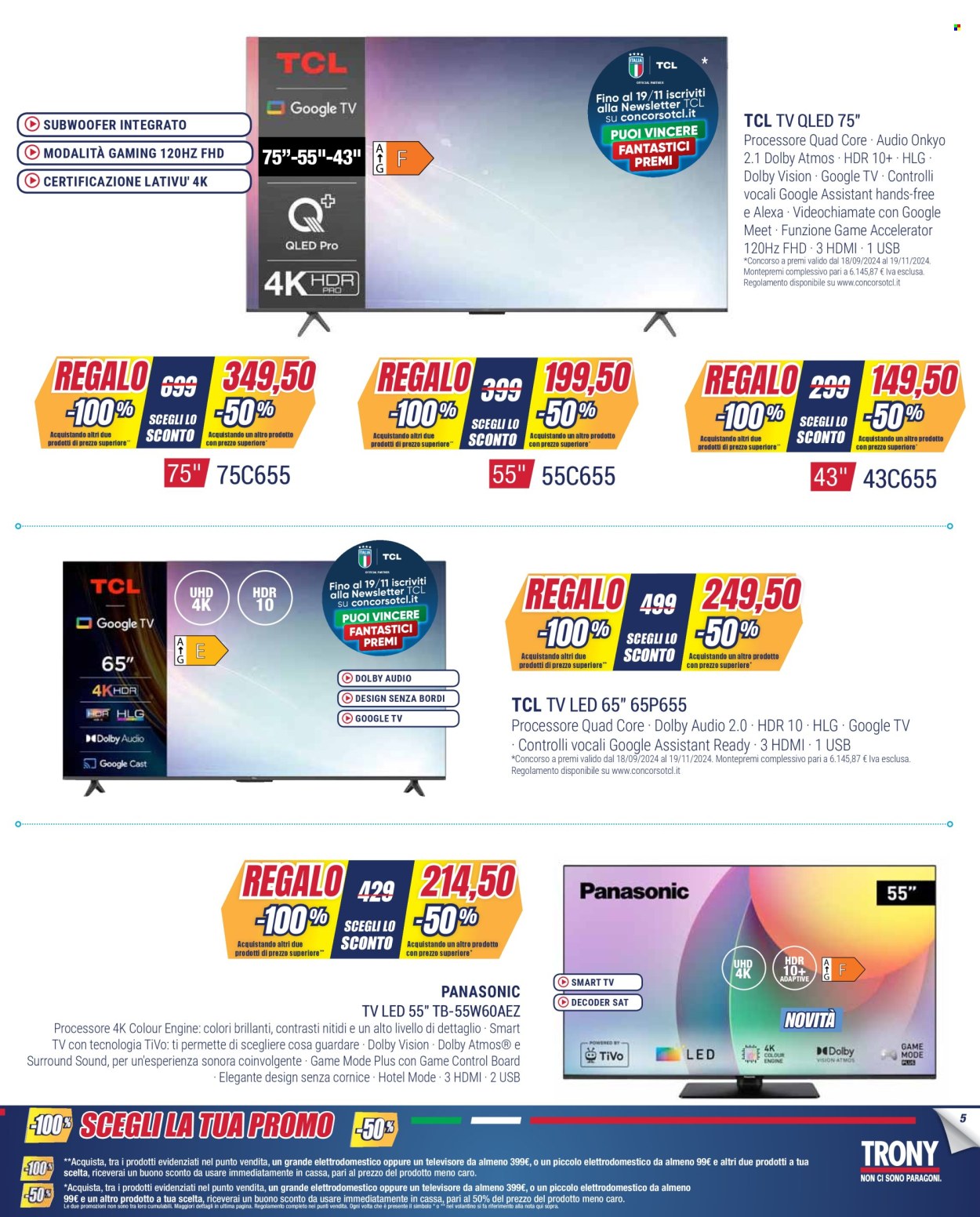 Volantino Trony - 31/10/2024 - 25/11/2024. Pagina 5