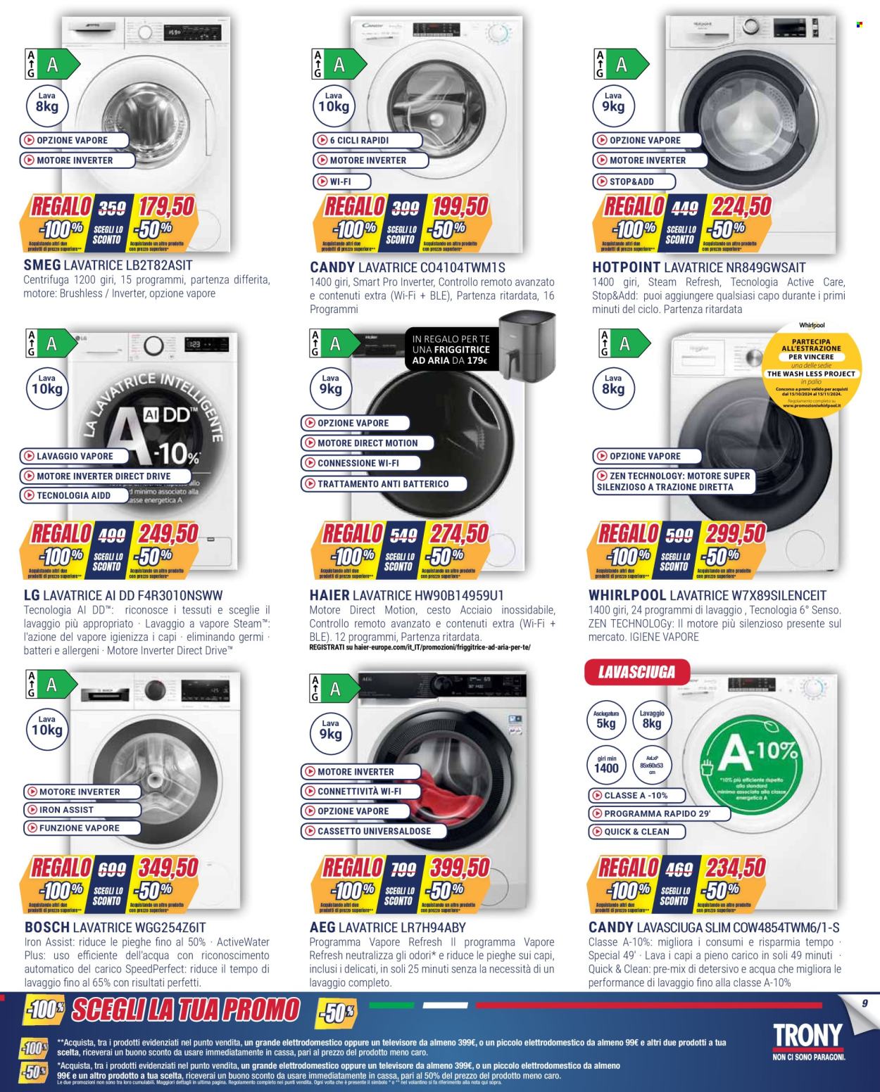 Volantino Trony - 31/10/2024 - 25/11/2024. Pagina 9