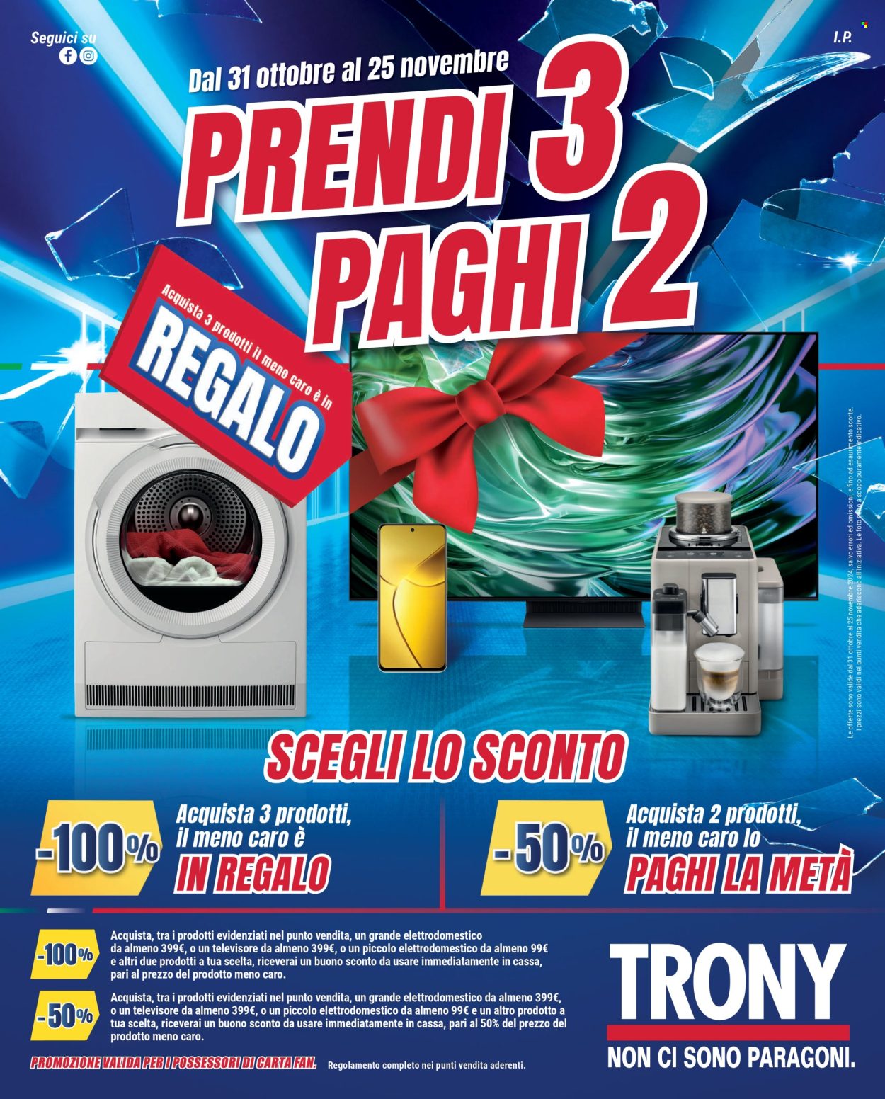 Volantino Trony - 31/10/2024 - 25/11/2024. Pagina 1