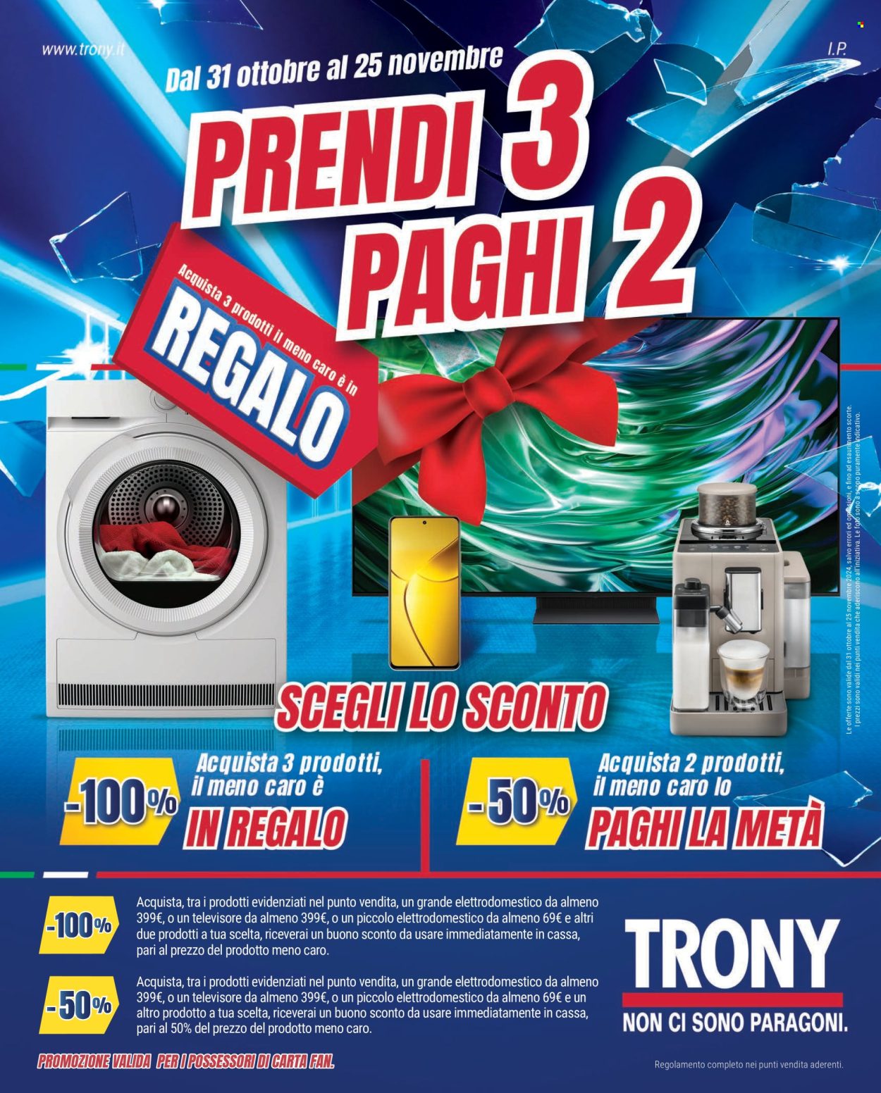 Volantino Trony - 31/10/2024 - 25/11/2024. Pagina 1