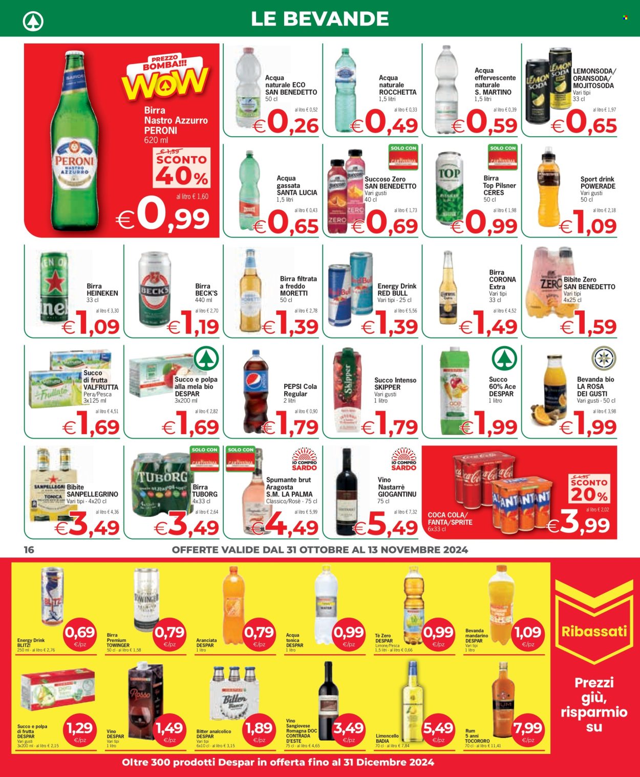 Volantino Eurospar - 31/10/2024 - 13/11/2024. Pagina 16