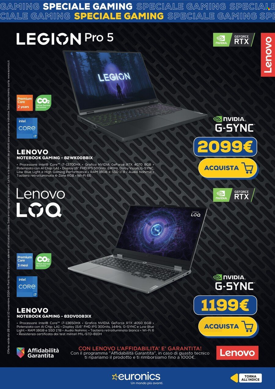 Volantino Euronics - 28/10/2024 - 10/11/2024. Pagina 7