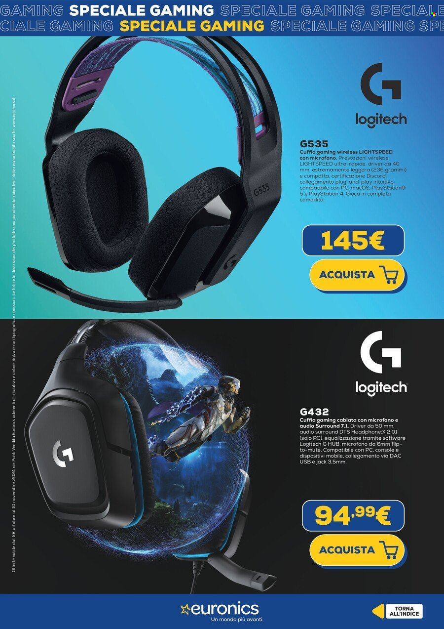 Volantino Euronics - 28/10/2024 - 10/11/2024. Pagina 8