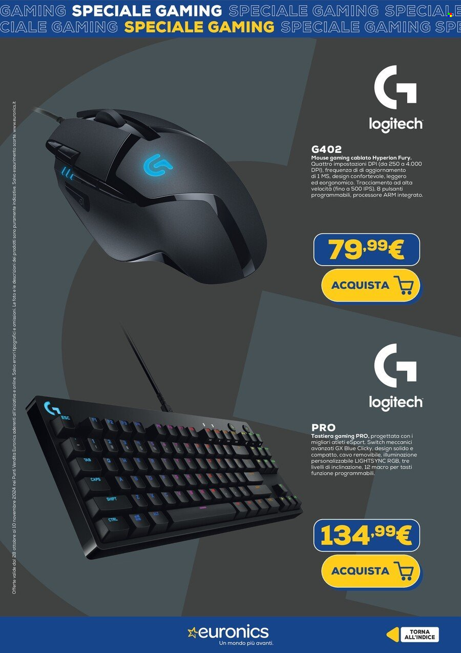Volantino Euronics - 28/10/2024 - 10/11/2024. Pagina 9