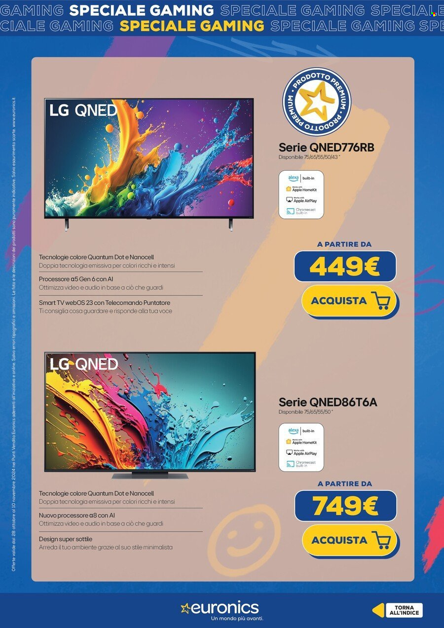 Volantino Euronics - 28/10/2024 - 10/11/2024. Pagina 12