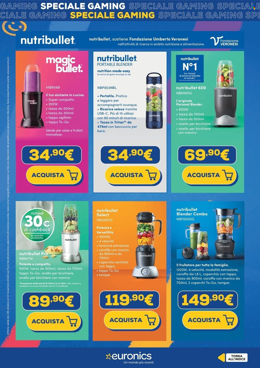 Volantino Euronics - 28/10/2024 - 10/11/2024. Pagina 21