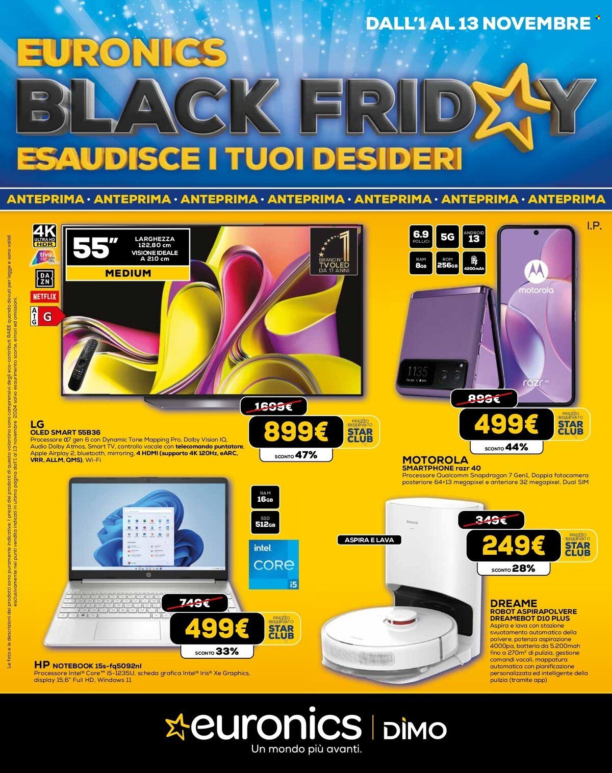 Volantino Euronics - 1/11/2024 - 13/11/2024. Pagina 1