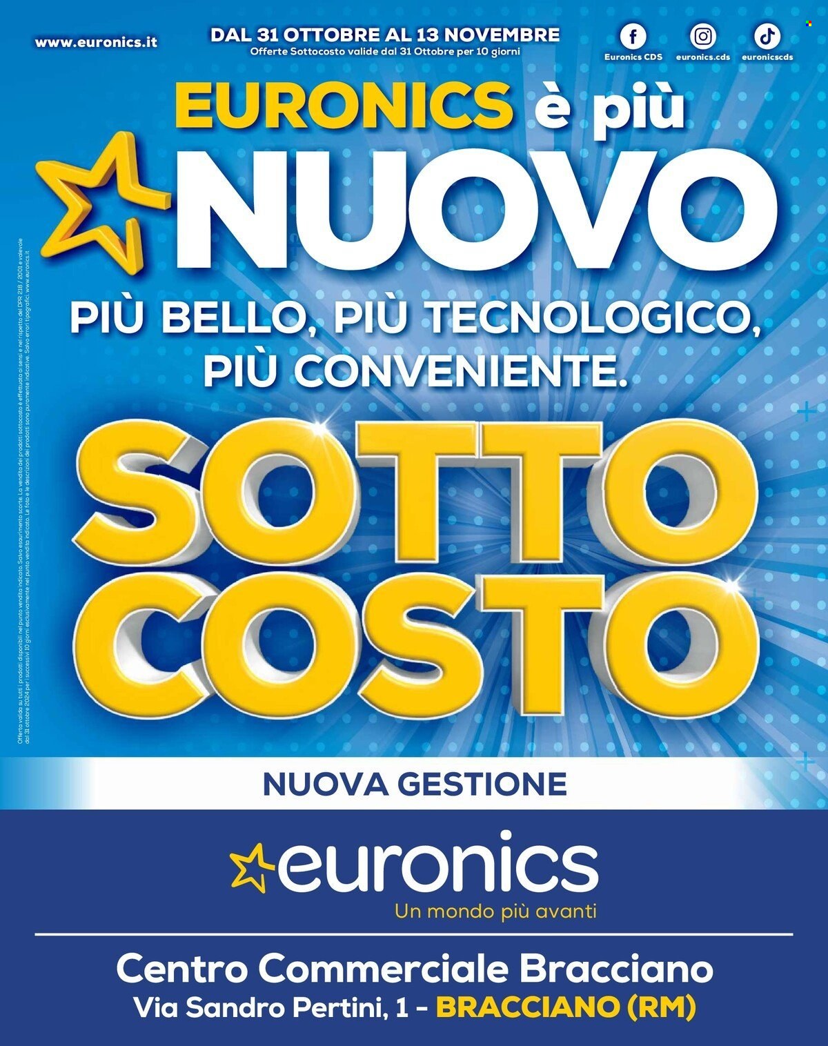 Volantino Euronics - 31/10/2024 - 13/11/2024. Pagina 1