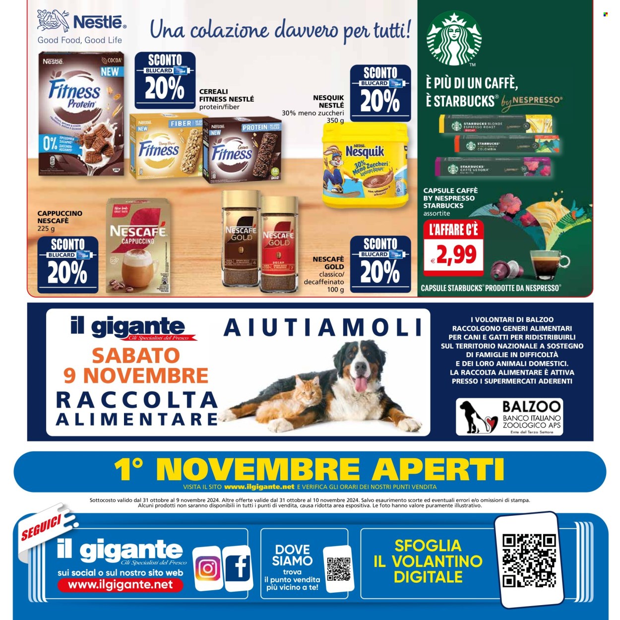 Volantino Il Gigante - 31/10/2024 - 9/11/2024. Pagina 44