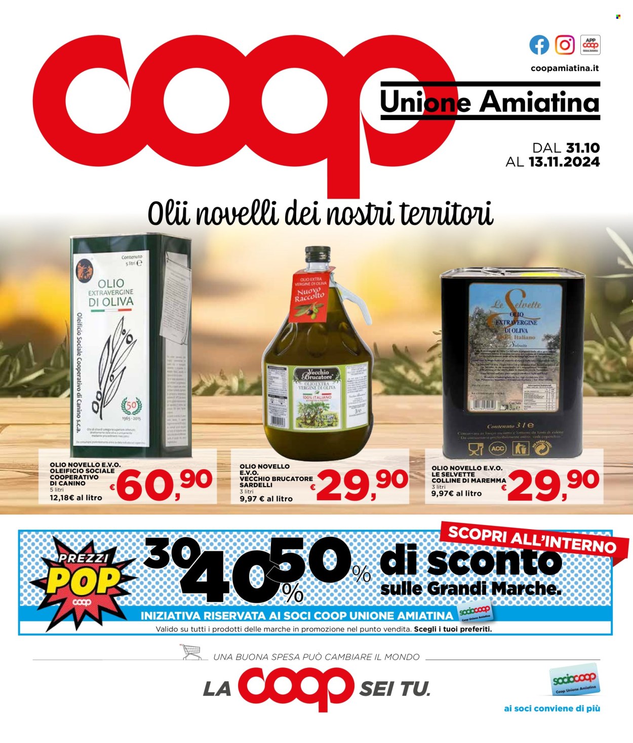 Leták Coop - 31.10.2024 - 13.11.2024. Strana 1