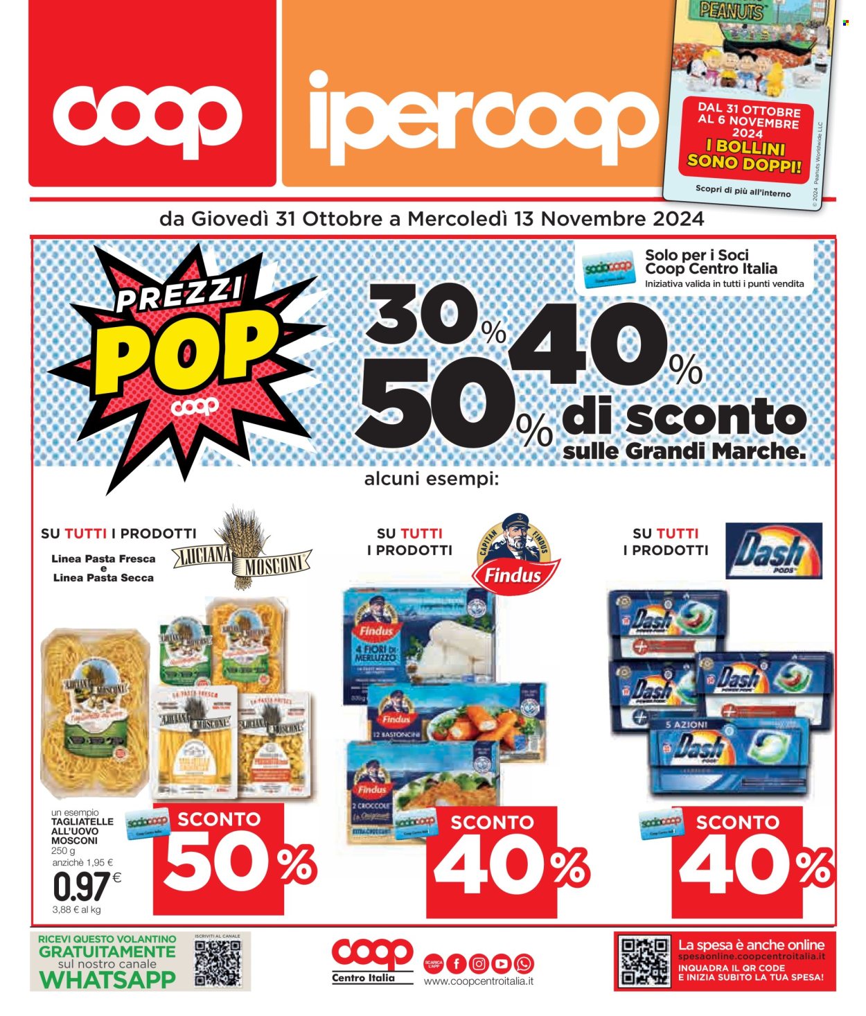 Leták Coop - 31.10.2024 - 13.11.2024. Strana 1